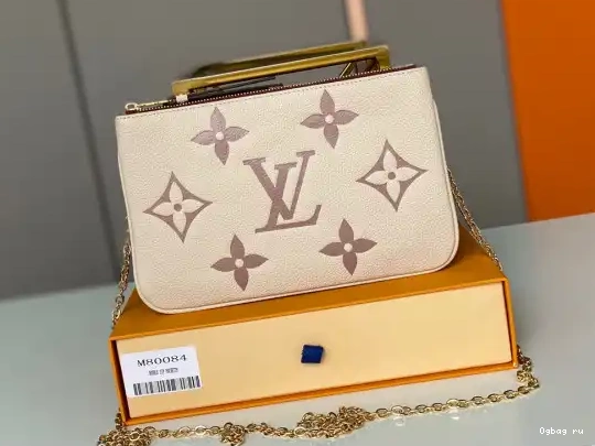 VUITTON POCHETTE LOUIS DOUBLE ZIP 0512